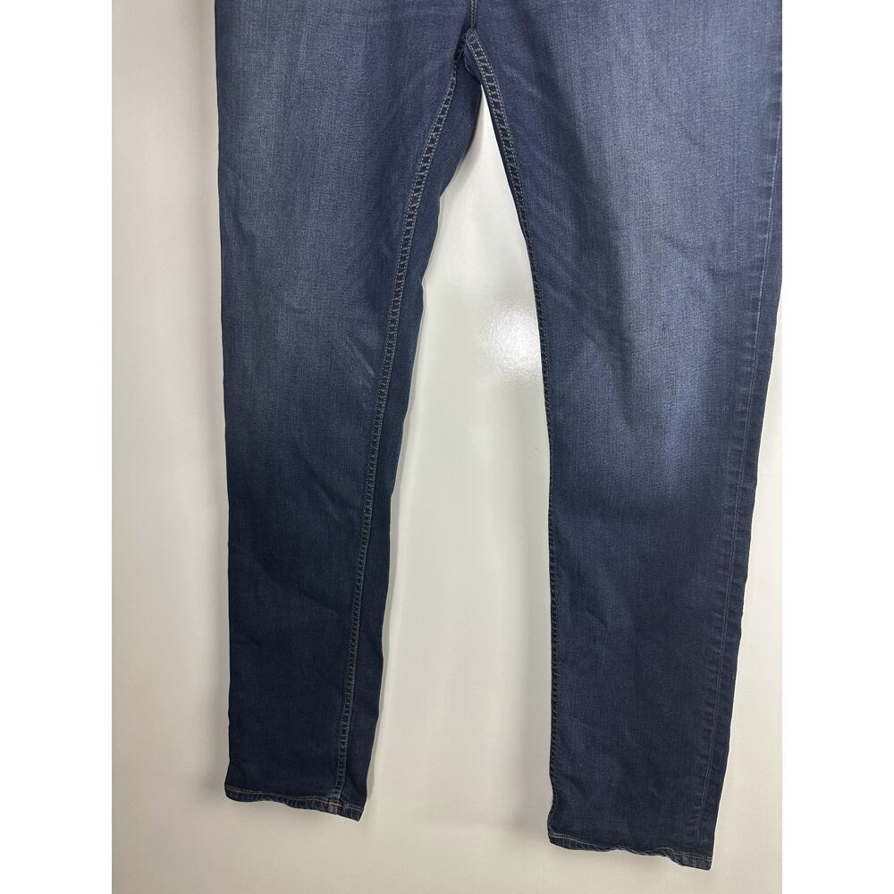 Hudson Sartor Relaxed Skinny Jeans Stretchy Blue Denim Sandblasted Men's Size 38 - Picture 12 of 13
